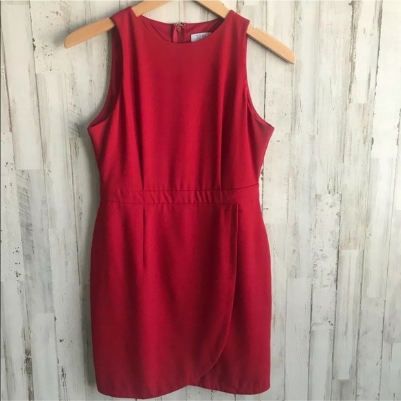 Tobi Sleeveless Red Sheath Dress - Picture 1 of 6
